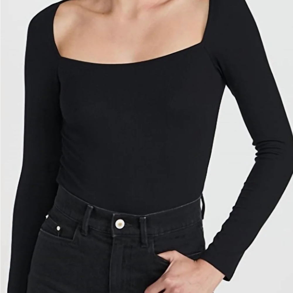 NWOT L’agence Astrid Square Neck Ribbed Top
